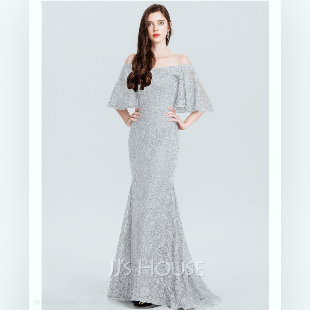 Trumpet/Mermaid Off-the-shoulder dress